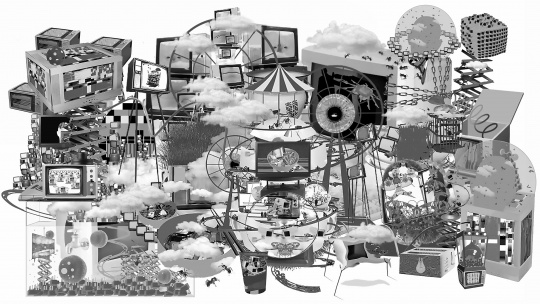 刘艳姗《新创世纪》 2023 数字生成音像交互影像 尺寸可变
刘艳姗《新创世纪》 2023 数字生成音像交互影像 尺寸可变