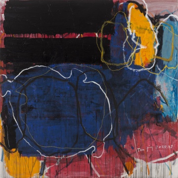 谭平《闯入者》,布面丙烯,200x200cm
谭平《闯入者》,布面丙烯,200x200cm