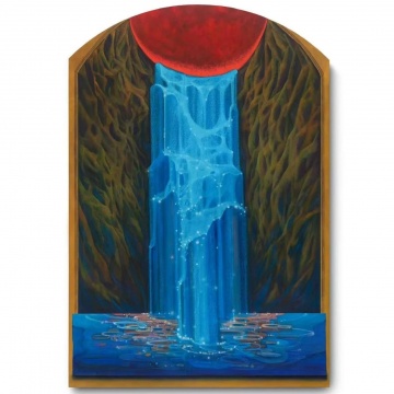 马漓澧《基体-红月亮》200 x 160 cm 布面丙烯 2024
马漓澧《基体-红月亮》200 x 160 cm 布面丙烯 2024