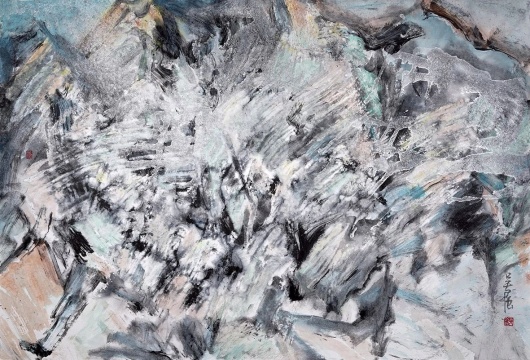 吴强《见山 - 2》纸本水墨 56×82cm 2024 吴强《见山 - 2》纸本水墨 56×82cm 2024