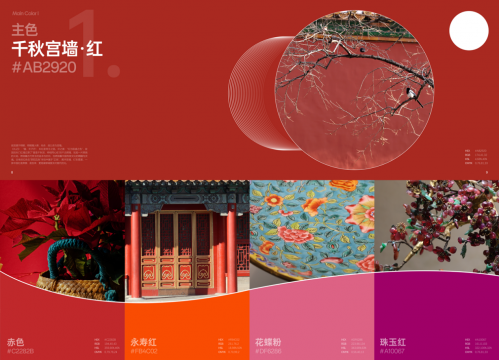 北师大未来设计学院师生设计的《故宫色彩系统指导手册》(手册内页节选)
北师大未来设计学院师生设计的《故宫色彩系统指导手册》(手册内页节选)