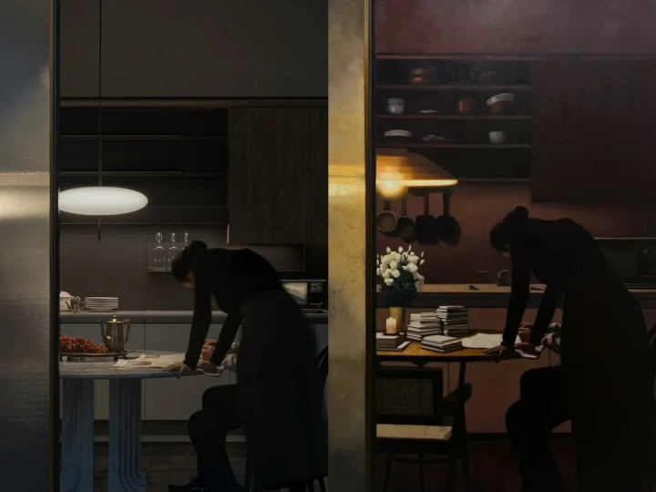 左:室内摄影师覃昭量的摄影作品
右:张业兴的画作
左:室内摄影师覃昭量的摄影作品
右:张业兴的画作
