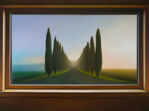 《林中路》 200×150cm 布面油画 2023
《林中路》 200×150cm 布面油画 2023