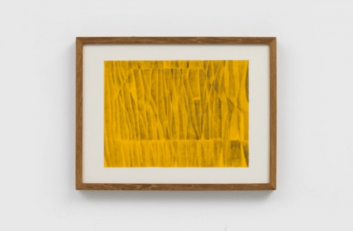 《温暖的黄色》20.7x28cm 色粉、书皮 2024
《温暖的黄色》20.7x28cm 色粉、书皮 2024