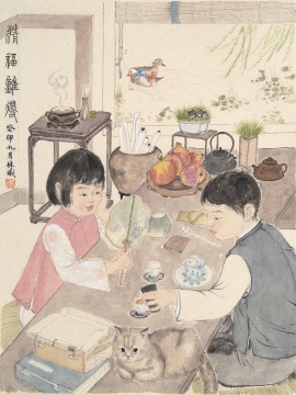 《清褔难得》42×32cm 纸本水墨 2023
《清褔难得》42×32cm 纸本水墨 2023