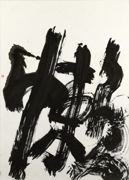 《懒》 154×109cm 纸本水墨 2024
《懒》 154×109cm 纸本水墨 2024