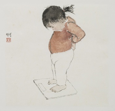 《啊》 30x30cm 纸本水墨 2024
《啊》 30x30cm 纸本水墨 2024