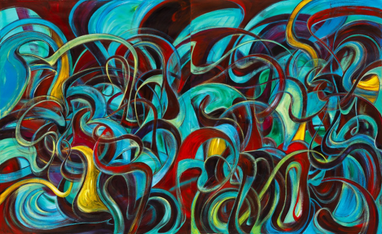 方媛 《盛宴 03》 布面丙烯 210 x 340 cm 2022
方媛 《盛宴 03》 布面丙烯 210 x 340 cm 2022