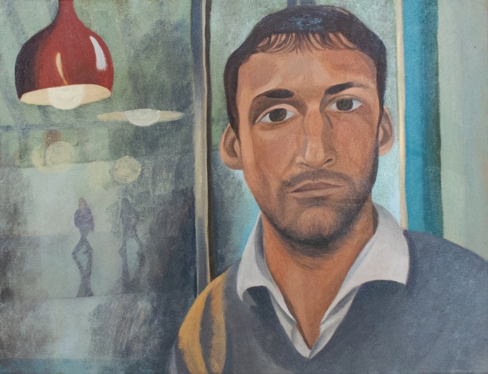 ELIAS NJIMA Eliott a Plainpalais, 2025 Oil on Canvas 15 1/5 × 19 1/10 in 38.5 × 48.5 cm

 
