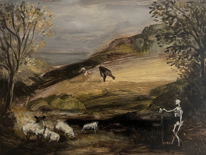LISA IVORY Bucolic, 2025 Oil on Panel 7 1/10 × 5 1/10 in 18 × 13 cm

 

