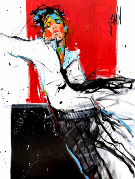 都市. 大卫·雅明. 130×97 cm. 布面丙烯. 2023. 将于HIAF2025展出
