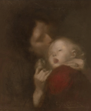 瓯仁·卡里埃《母性》

56.2x46.3 cm 布面油画 年代不详

图片来源：苏富比
