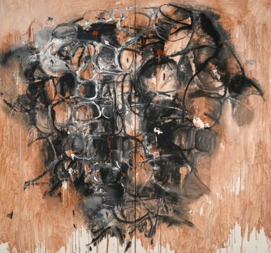 徐善循 众生结界系列
2025年作 水墨 丙烯 红土 草木灰
180 × 193 cm

