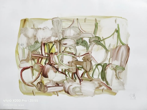 徐善循西岸艺博会作品：“向着那个干净自由的世界，哪怕挪一寸也欢喜。”