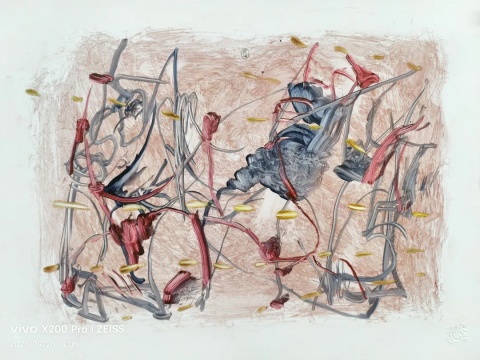 徐善循 水彩2025年作 76 × 52 cm