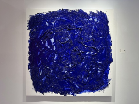 杨烨炘《爬行动物2》150X150cm 行为油画 2026
