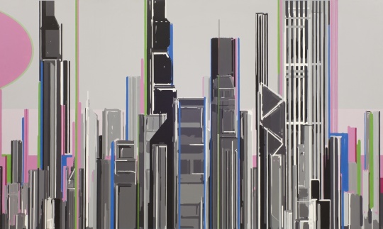 刘韡 《香港》布面丙烯 180X300 2009年
