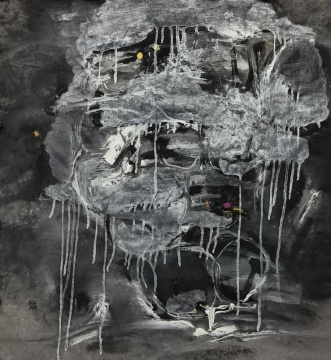 《未央系列》 徐善循&nbsp;&nbsp;
88×96cm&nbsp; &nbsp;2026
水墨 丙烯 草木灰
