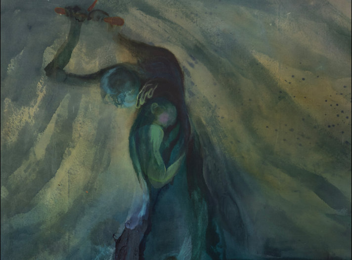 《蜕皮》280x230cm&nbsp;布面丙烯、水粉及色粉&nbsp;&nbsp;2025

&nbsp;
