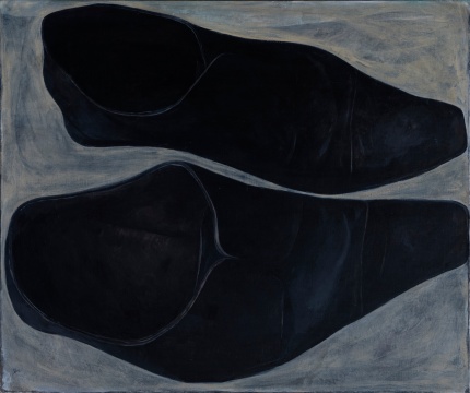 于轶文《鞋系列1 》100x120cm&nbsp; &nbsp;布面油画&nbsp; &nbsp;2021年
