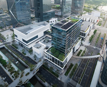 深圳湾万象城C区（美术馆所在区域）鸟瞰图
